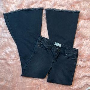 Free People We The Free Light Black Just Float On Flare Jeans Size 29